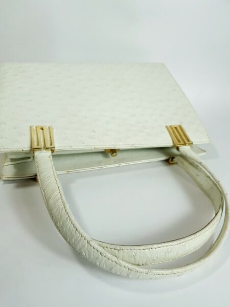 6508-Túi xách tay da đà điểu-OLOP Italy ostrich leather handbag10