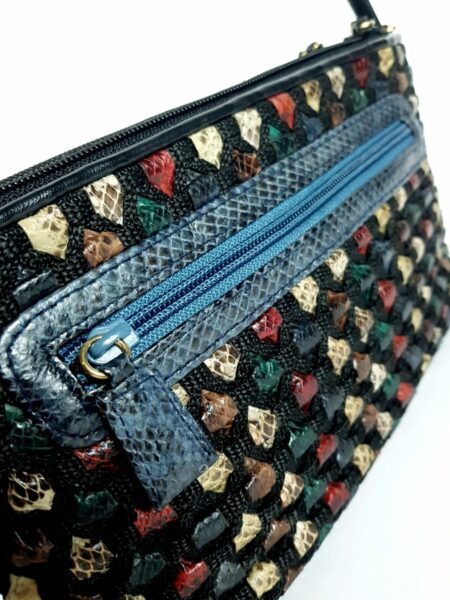 6511-Túi đeo chéo da rắn đan-Snake leather crossbody bag8