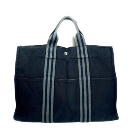 6513-Túi xách tay-HERMES cloth tote bag