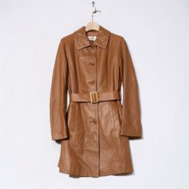 9916-Áo khoác da nữ-OTTO SUMISHO leather trench coat-Size 9/Size S