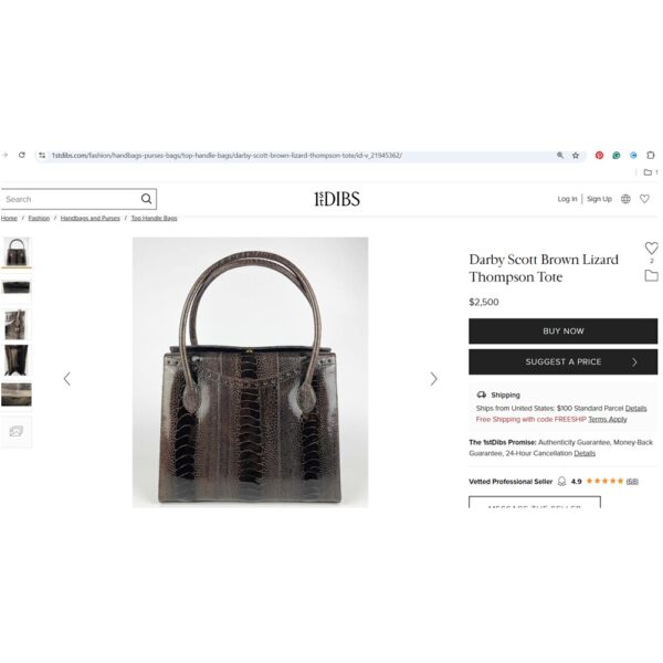 6502-Túi xách tay da đà điểu-Ostrich’s leg skin hand bag-Khá mới/Ít sử dụng13