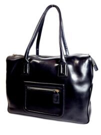 6523-Túi xách tay-HIROFU black tote bag