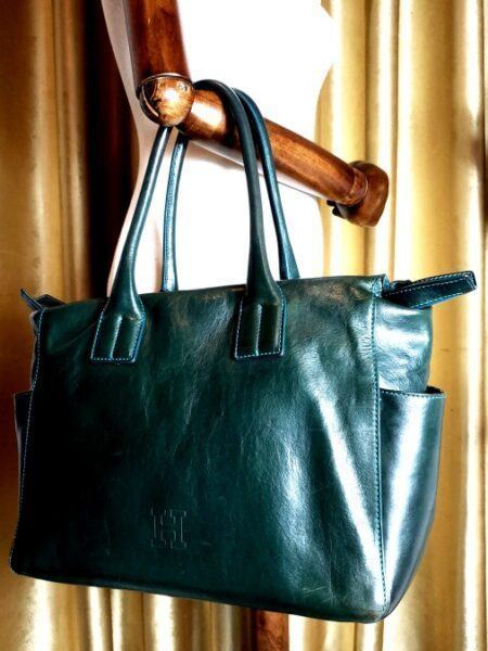 6524-Túi xách tay-HIROFU green tote bag3