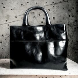 6525-Túi xách tay-HIROFU black tote bag