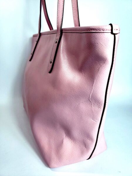 6533-Túi xách tay/đeo vai-COACH signature pink leather tote bag6