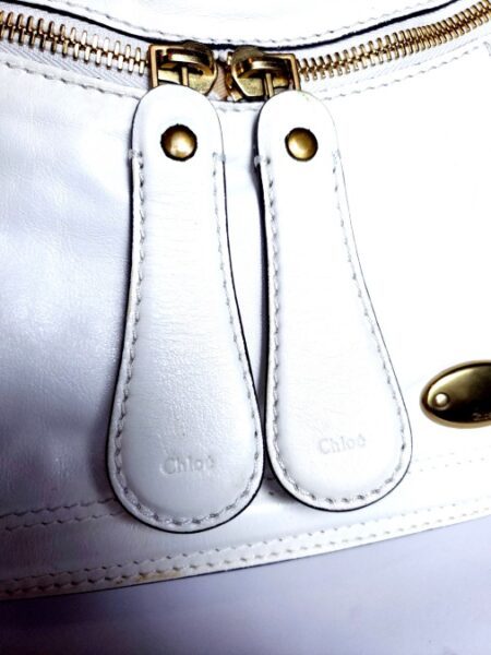 6532-Túi xách tay/đeo vai-CHLOE white leather Bay bag14