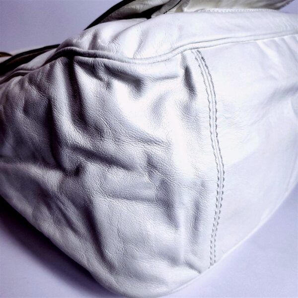 6532-Túi xách tay/đeo vai-CHLOE white leather Bay bag16