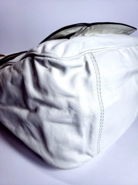 6532-Túi xách tay/đeo vai-CHLOE white leather Bay bag19
