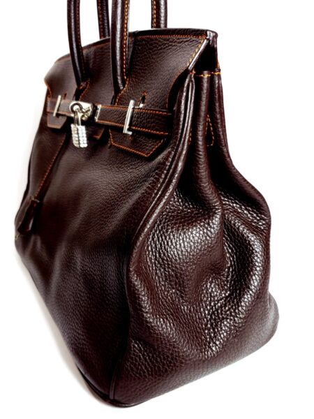 6546-Túi xách tay-Birkin style leather handbag4
