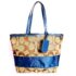 6542-Túi xách tay/đeo vai-COACH canvas blue tote bag1