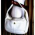 6544-Túi xách tay/đeo vai-COACH white leather hobo bag1