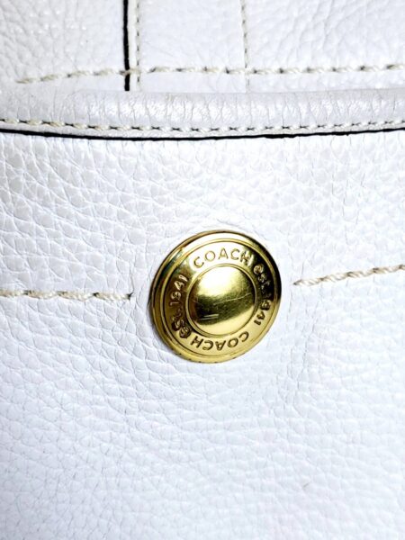 6544-Túi xách tay/đeo vai-COACH white leather hobo bag10
