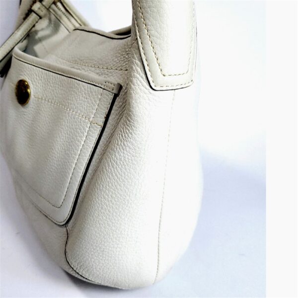 6544-Túi xách tay/đeo vai-COACH white leather hobo bag5