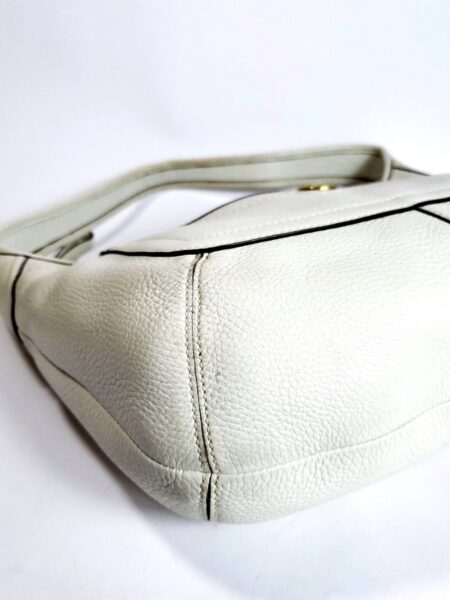 6544-Túi xách tay/đeo vai-COACH white leather hobo bag12
