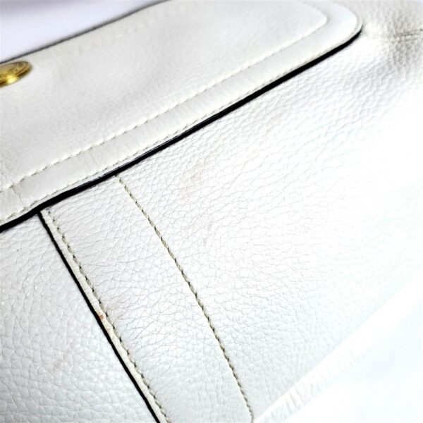 6544-Túi xách tay/đeo vai-COACH white leather hobo bag13