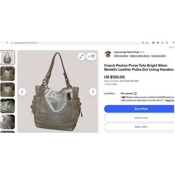 6534-Túi xách tay/đeo vai-COACH Peyton tote bag-Đã sử dụng22