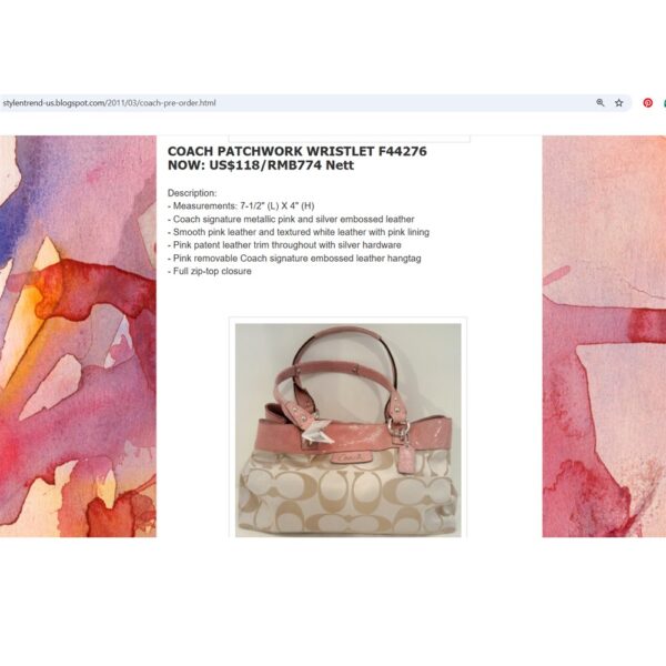 6541-Túi xách tay/đeo vai-COACH signature tote bag-Đã sử dụng/Khá mới23