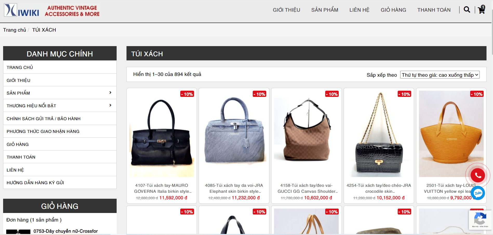 Mua túi xách hàng hiệu Dior secondhand chính hãng tại Kiwiki