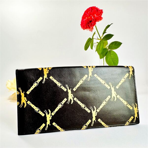 7001-LONGCHAMP Paris Checkbook Soft Leather Cover Wallet-Ví dài nam/nữ-Khá mới0