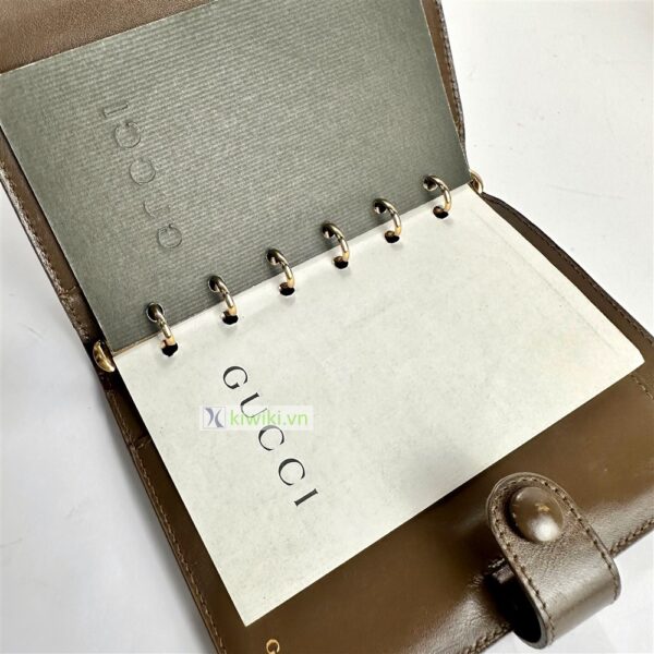 7016-Cover sổ tay-GUCCI agenda notebook cover vintage-Đã sử dụng8