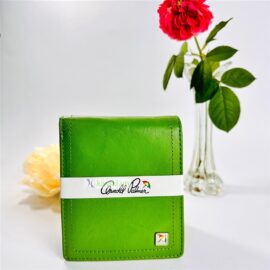 7018-ARNOLD PALMER green leather square wallet-Ví vuông nam/nữ-Mới 100%
