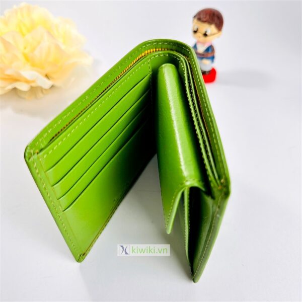7018-ARNOLD PALMER green leather square wallet-Ví vuông nam/nữ-Mới 100%5