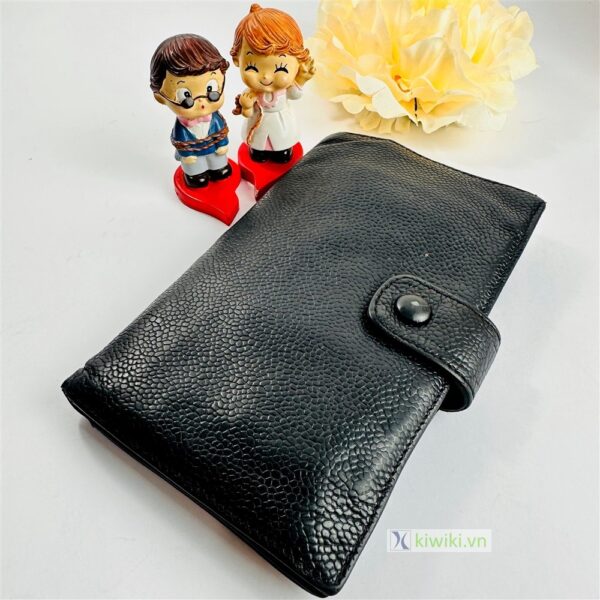 7019-Ví dài nữ- CHANEL Caviar leather bi-fold long wallet-Đã sử dụng1