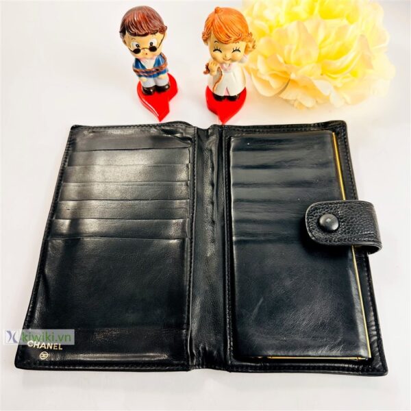 7019-CHANEL Caviar leather bi-fold long wallet-Ví dài nữ- Đã sử dụng5