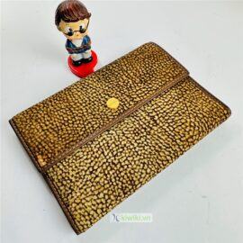 7021-BORBONESE rectanular leather wallet-Ví dài nữ/nam-Khá mới