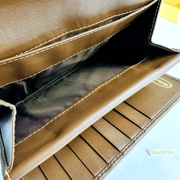 7021-Ví chữ nhật nữ/nam-BORBONESE rectangular leather vintage wallet-Khá mới7