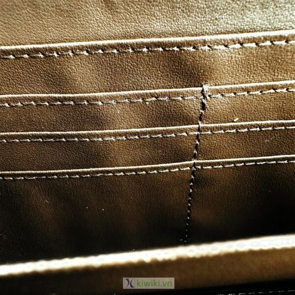 7026-Ví dài nữ-Python brown leather round zipper long wallet-Mới 100%/Chưa sử dụng4