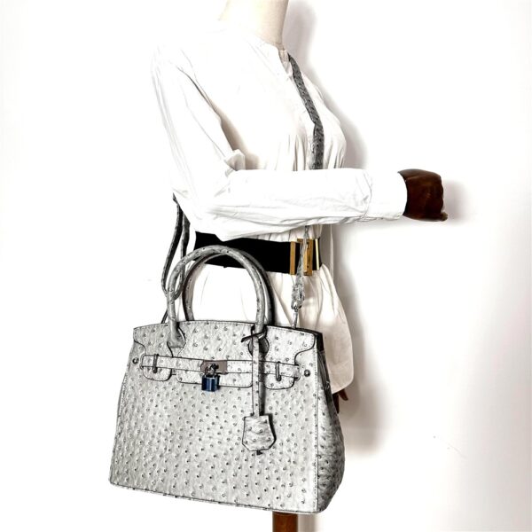 5203-Túi xách tay/đeo chéo-Synthetic Ostrich leather Birkin style handbag/crossbody bag2