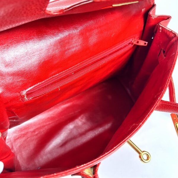 5208-Túi đeo vai/xách tay-Birkin style red leather bag11