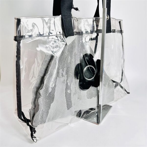 5218-Túi xách tay-MARY QUANT clear vinyl large tote bag3