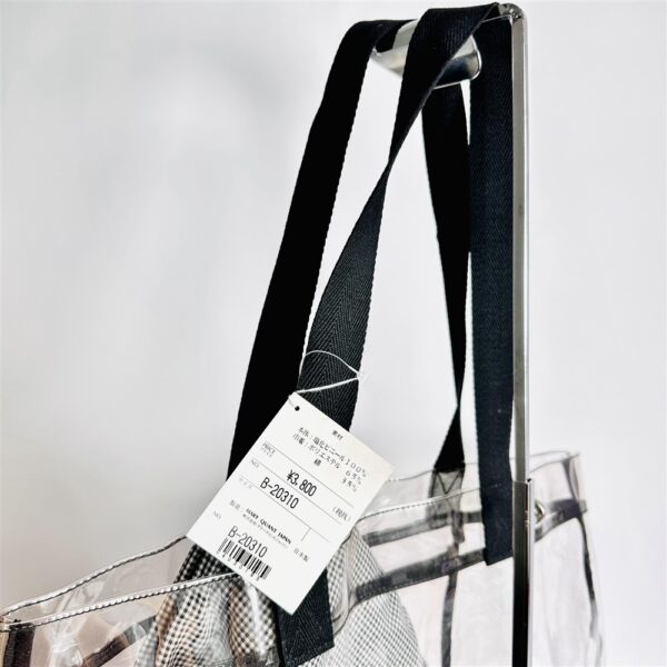5218-Túi xách tay-MARY QUANT clear vinyl large tote bag6