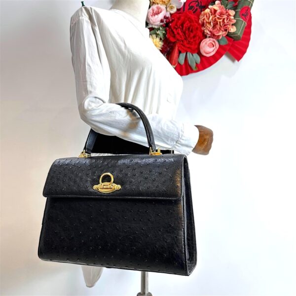 5202-Túi xách tay/đeo chéo da đà điểu-Ostrich leather handbag/crossbody bag12