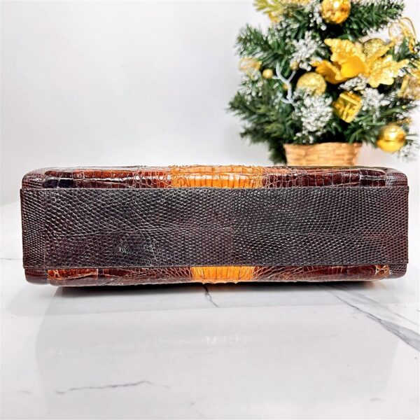 5211-Túi xách tay-Vintage crocodile leather handbag8