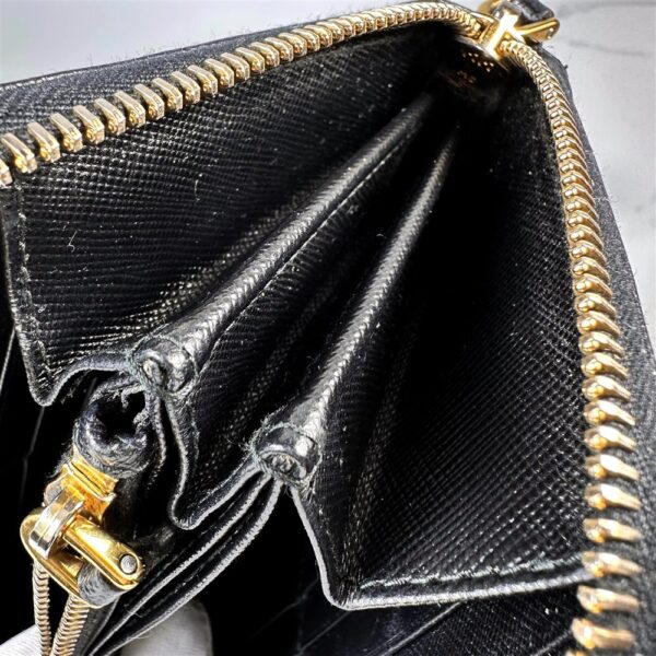 5227-Ví dài nữ-PRADA Saffiano epi leather zipper long wallet-Khá mới5