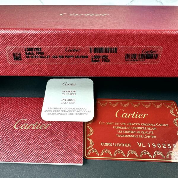 5228-CARTIER Happy Birthday Rose Calf Leather Wallet-Ví dài nữ2