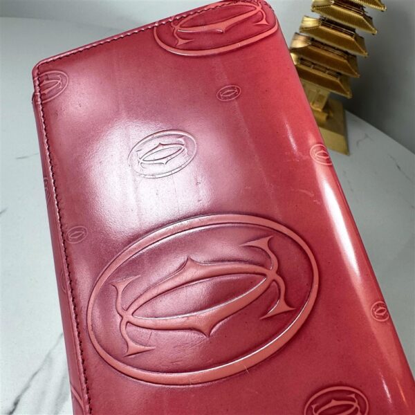 5228-CARTIER Happy Birthday Rose Calf Leather Wallet-Ví dài nữ5