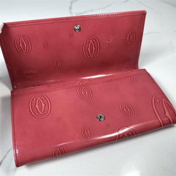 5228-CARTIER Happy Birthday Rose Calf Leather Wallet-Ví dài nữ9