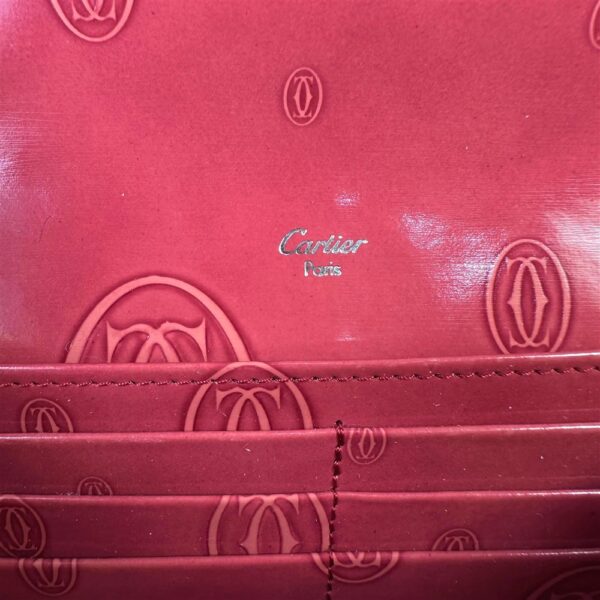 5228-CARTIER Happy Birthday Rose Calf Leather Wallet-Ví dài nữ10