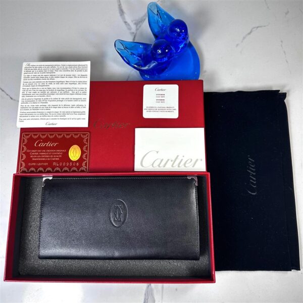 5230-CARTIER Cabochon Calf Leather Wallet-Ví dài nam/nữ-Khá mới16