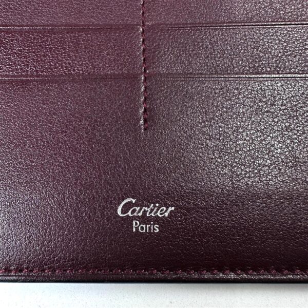 5230-CARTIER Cabochon Calf Leather Wallet-Ví dài nam/nữ-Khá mới10