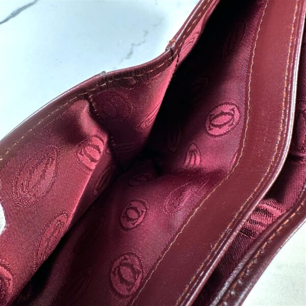 5232-Ví nam-CARTIER men’s Burgundy leather wallet-Mới 100%-Chưa sử dụng8