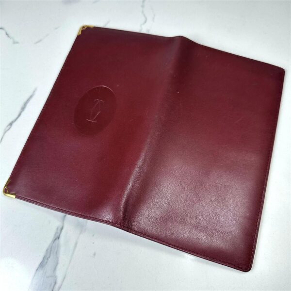 5234-CARTIER boudeaux leather wallet-Ví dài nam/nữ3