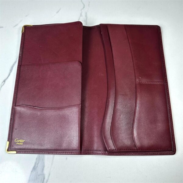 5234-CARTIER boudeaux leather wallet-Ví dài nam/nữ4
