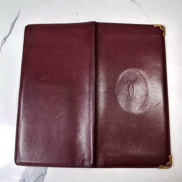 5236-CARTIER boudeaux leather wallet-Ví dài mỏng nam/nữ2