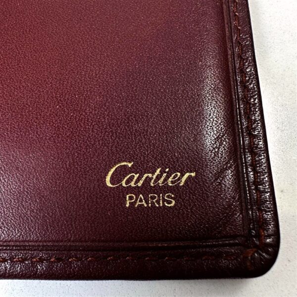 5236-CARTIER boudeaux leather wallet-Ví dài mỏng nam/nữ4