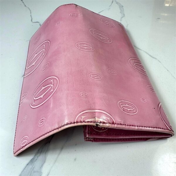 5229-CARTIER Happy Birthday Pink Calf Leather Wallet-Ví dài nữ4